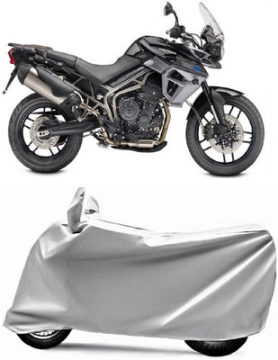 XOCAVO Two Wheeler Cover for Triumph(Tiger 800 XR, Silver)