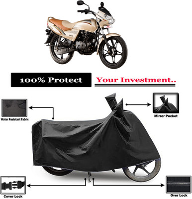 Amexride Two Wheeler Cover for LML(Freedom LS, Black)