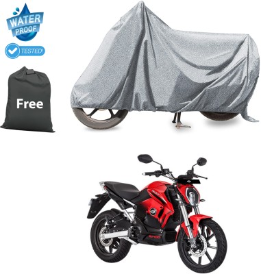 CODOKI Waterproof Two Wheeler Cover for Revolt(RV 400, Silver)