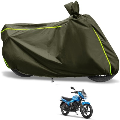 Euro Care Waterproof Two Wheeler Cover for TVS(Victor GLX, Green)