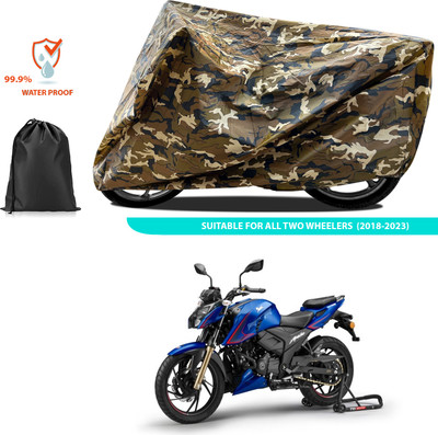 CODOKI Two Wheeler Cover for TVS(Apache RTR 200, Yellow)