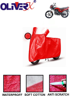 AUTOCAD Waterproof Two Wheeler Cover for Hero(Passion Plus, Red)