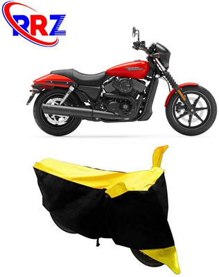 RRZ Waterproof Two Wheeler Cover for Harley Davidson(Street 750, Black, Yellow)