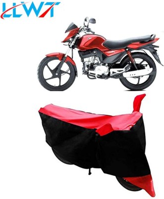 KPIND Waterproof Two Wheeler Cover for Mahindra(Stallio, Black, Red)