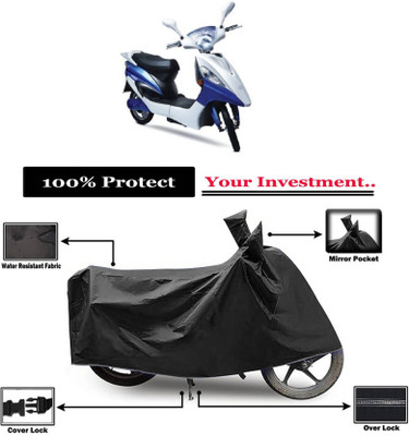 AASHTIK MART Two Wheeler Cover for Hero(Electric Maxi, Black)