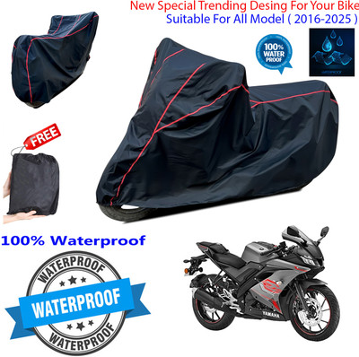 OliverX Waterproof Two Wheeler Cover for Yamaha(YZF R15 V3.0, Black)