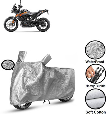CODOKI Waterproof Two Wheeler Cover for KTM(390 Adventure BS6, Silver)