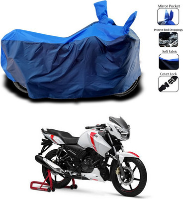 SEBONGO Waterproof Two Wheeler Cover for TVS(Apache RTR 160 4V, Blue)