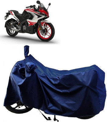 MMSSTAR Waterproof Two Wheeler Cover for Bajaj(Pulsar RS200 BS6, Blue)
