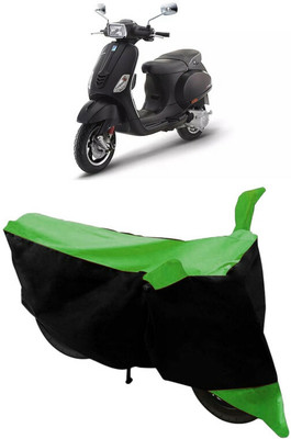 HEMSKAR Two Wheeler Cover for Vespa(SXL 125 BS6, Black, Green)