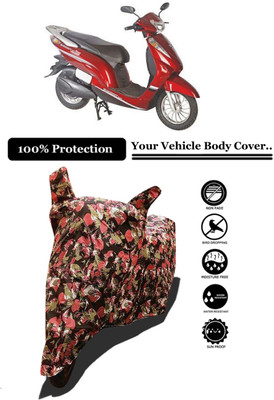 Amexride Two Wheeler Cover for Avon(E Scoot, Multicolor)
