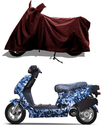 GROFATIK Two Wheeler Cover for Hero(Electric AXLHE-20 BS6, Maroon)