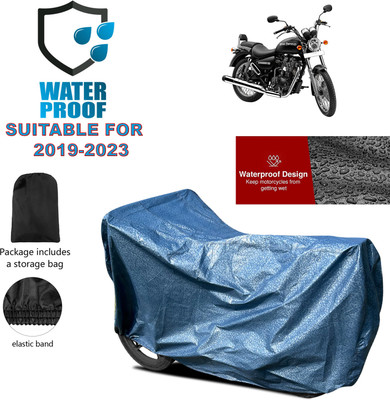 PAGORA Waterproof Two Wheeler Cover for Royal Enfield(Thunderbird 500, Blue)