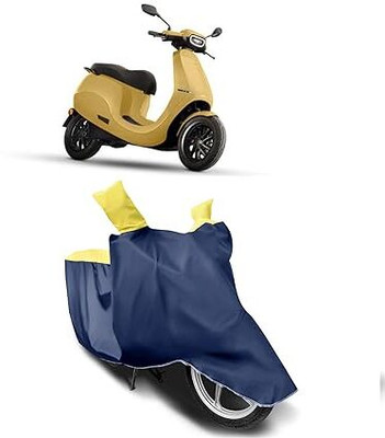 B R Enterprisez Waterproof Two Wheeler Cover for Ola(Scooty, Blue, Yellow)