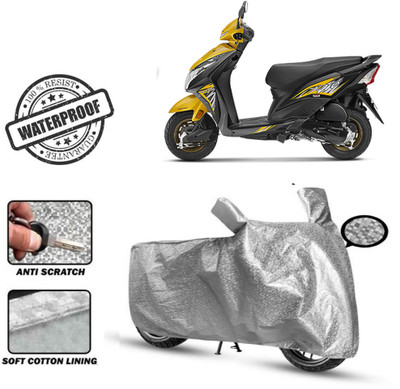 Autoinnovation Waterproof Two Wheeler Cover for Honda(Dio, Silver)