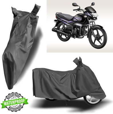 ROYAL AUTO MART Waterproof Two Wheeler Cover for Hero(Super Splendor, Grey)