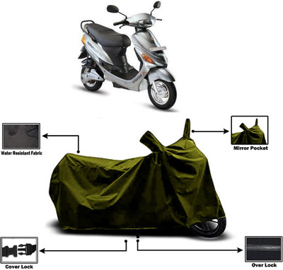 Amexride Two Wheeler Cover for Hero Electric(E Sprint, Green)