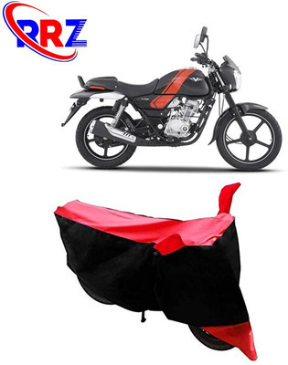 RRZ Waterproof Two Wheeler Cover for Bajaj(V12, Black, Red)
