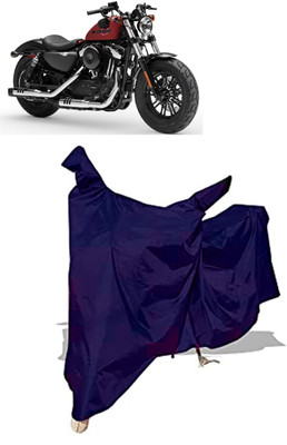 Amexride Two Wheeler Cover for Harley Davidson(Forty Eight, Blue)