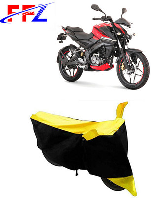 FFZ Waterproof Two Wheeler Cover for Bajaj(Pulsar 180 DTS-i, Black, Yellow)