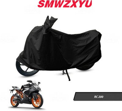 smwzxyu Waterproof Two Wheeler Cover for KTM(RC 200, Black)