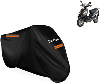 Juvdoxj Waterproof Two Wheeler Cover for Hero Electric(Electric Maxi, Black)