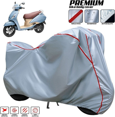 xodi Waterproof Two Wheeler Cover for TVS(Jupiter Grande, Silver, Red, Multicolor)
