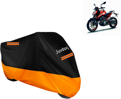 Juvdoxj Waterproof Two Wheeler Cover for KTM(125 Duke, Orange)