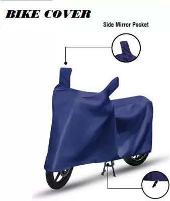 AUCTIMO Two Wheeler Cover for TVS(Apache RTR 180, Silver)
