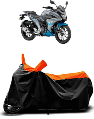 OliverX Waterproof Two Wheeler Cover for Yamaha(Fazer-FI BS6, Orange)