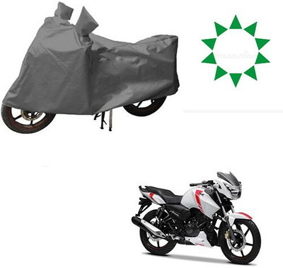 DeepShakshi AUTOMOTIVE Waterproof Two Wheeler Cover for TVS(Apache, Grey)