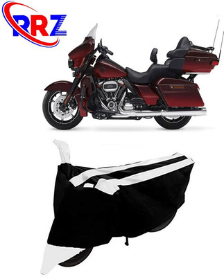 RRZ Waterproof Two Wheeler Cover for Harley Davidson(CVO Limited, Black, White)