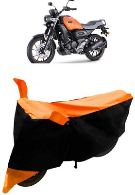 NEXTON Waterproof Two Wheeler Cover for Yamaha(FZ-X, Black, Orange)