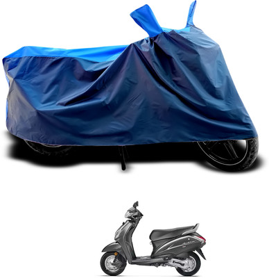 PAGORA Waterproof Two Wheeler Cover for Honda(Activa 4G, Black, Blue)