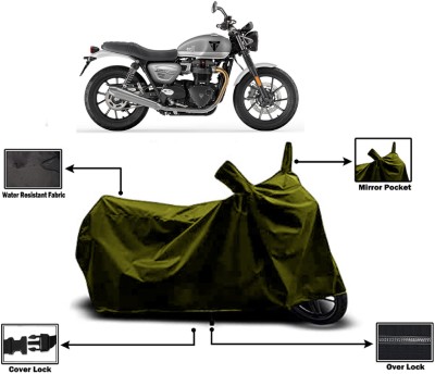 Amexride Two Wheeler Cover for Triumph(Street Twin, Green)