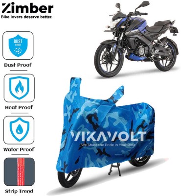 ZIMBER Waterproof Two Wheeler Cover for Bajaj(Pulsar NS 160, Blue)