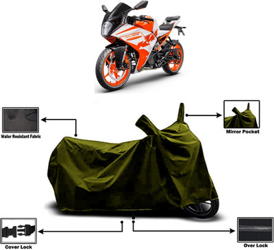 Amexride Two Wheeler Cover for KTM(RC 125, Green)