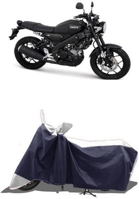 RAAMKM Two Wheeler Cover for Hero, Honda, Bajaj, TVS, Yamaha(Pulsar 180F BS6, White, Black)