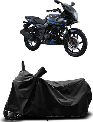 Auto World Waterproof Two Wheeler Cover for Bajaj(Pulsar 220, Black)