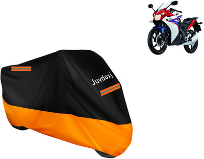 Juvdoxj Waterproof Two Wheeler Cover for Honda(CBR 150R, Orange)