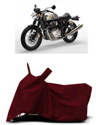 VESMEI Two Wheeler Cover for Royal Enfield(650GT BS6, Red)