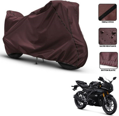 Car Life Two Wheeler Cover for Yamaha(R15, Maroon, Black)