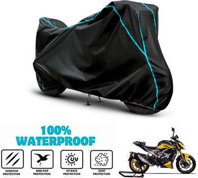 ANTHUB Waterproof Two Wheeler Cover for TVS(Apache RTR 310, Black)