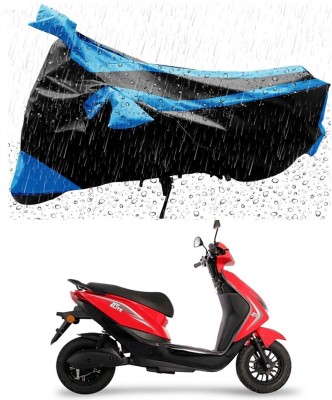 Mdstar Waterproof Two Wheeler Cover for Ampere(Reo Elite, Blue, Black)