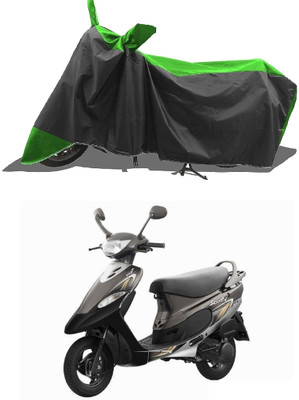 AESTRYD Two Wheeler Cover for TVS(Scooty Pep Plus, Green)