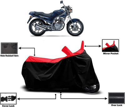Amexride Two Wheeler Cover for Kinetic(GF 125, Red)