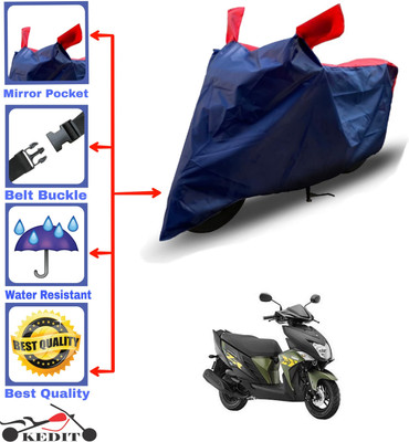 KEDIT Two Wheeler Cover for Yamaha(Ray ZR, Red, Blue)