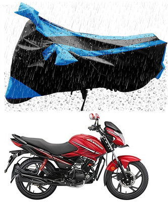 Mdstar Waterproof Two Wheeler Cover for Hero(Glamour i3s, Blue, Black)
