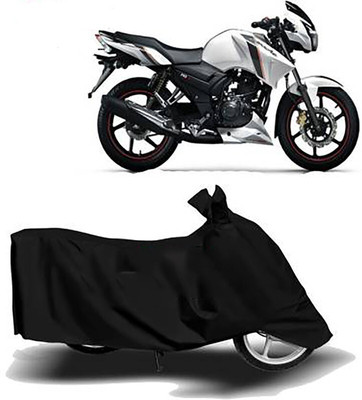 MMSSTAR Waterproof Two Wheeler Cover for TVS(Apache 150, Black)