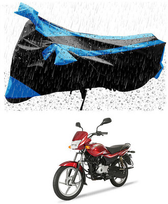 Mdstar Waterproof Two Wheeler Cover for Bajaj(Platina, Blue, Black)